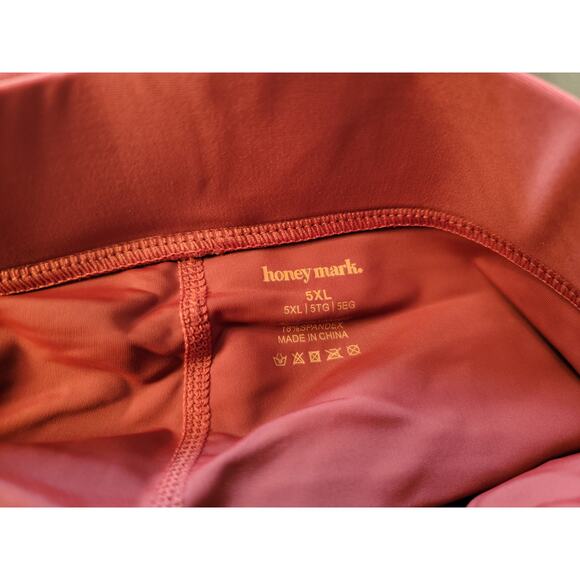 NWT - Women's Honey Mark Sugar Swim Skort w/ Pockets - Terracotta - Sz: 5XL - Picture 4 of 4